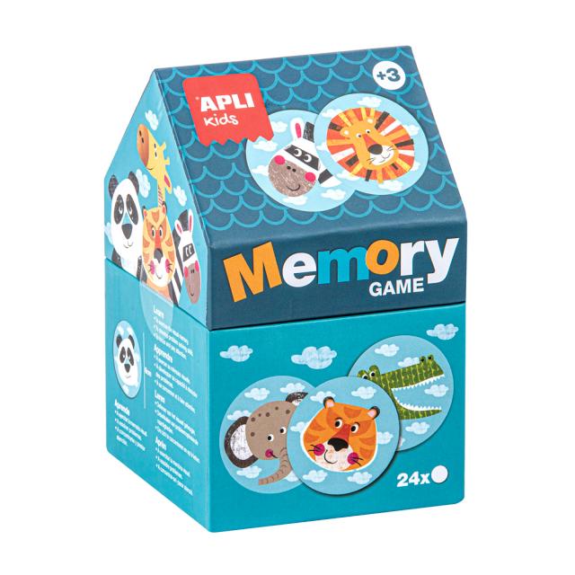 Puzzle casuta Apli, 24 piese, tema Memory Safari