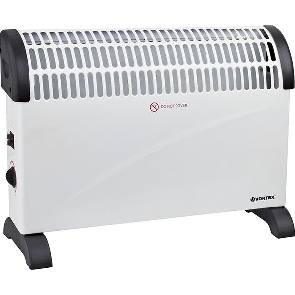 Convector VORTEX VO4230, 2000W, 3 trepte de putere, alb-negru