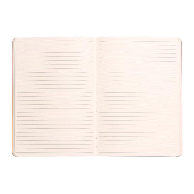 Notebook A5 Rhodiarama, 80 file, ivory, dictando, auriu