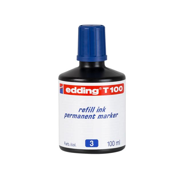 Tus Edding T100 pentru marker permanent, 100ml, albastru