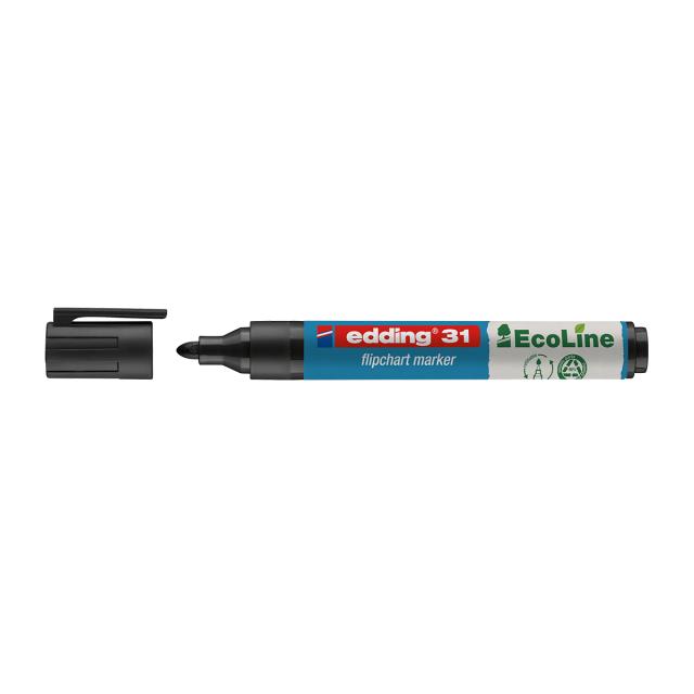 Marker flipchart Edding Ecoline, negru