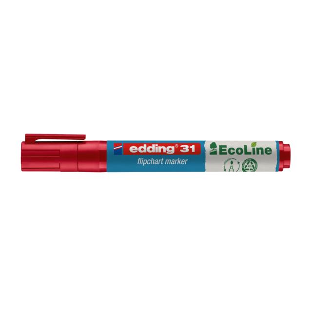 Marker flipchart Edding, Ecoline 1.5-3 mm, rosu