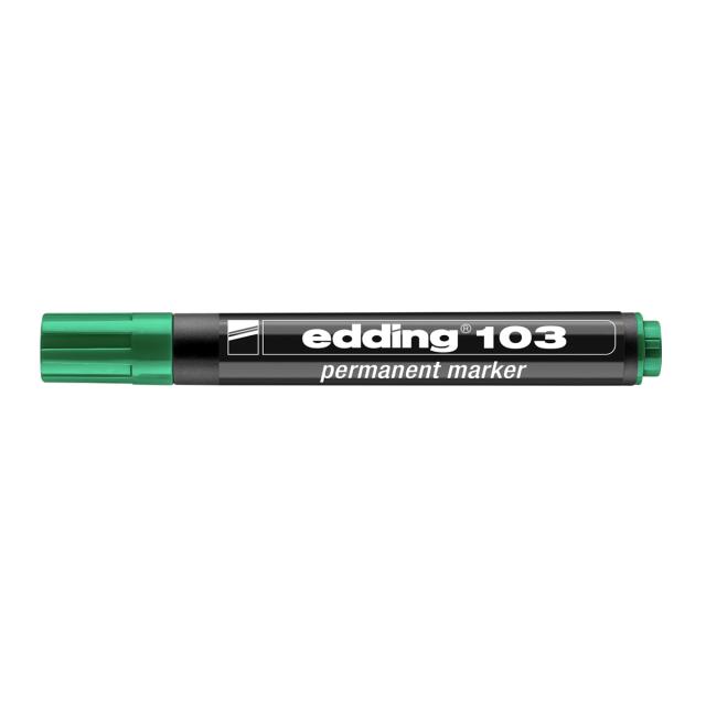 Marker Edding 103 permanent, varf rotund 1.5-3mm, verde