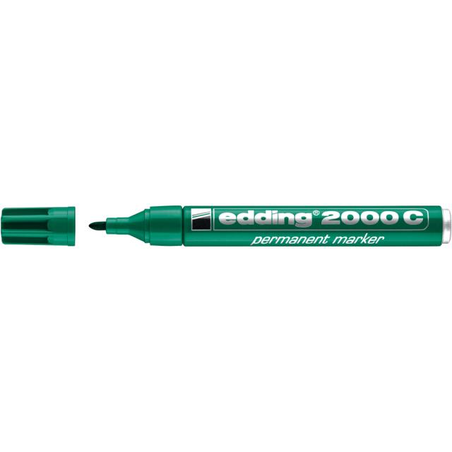 Marker Edding 2000 permanent varf rotund 1.5-3 mm, verde