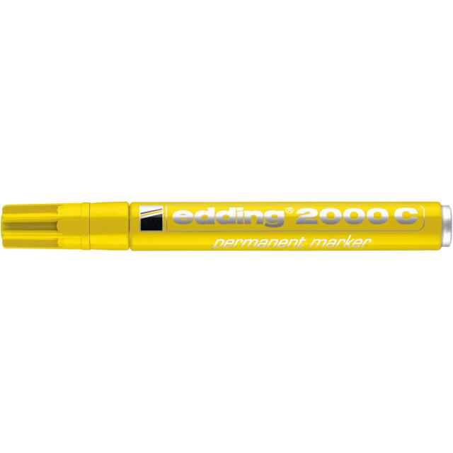 Marker Edding 2000 permanent varf rotund 1.5-3 mm, galben