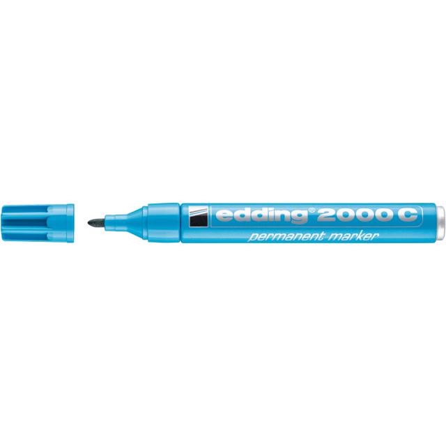 Marker Edding 2000 permanent varf rotund 1.5-3 mm, bleu