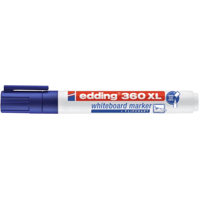 Marker Edding 360XL pentru tabla, varf 1.5-3 mm, albastru