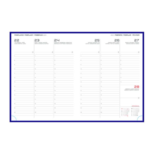 Agenda Artilux A4, datata, hartie ivory, coperta negru