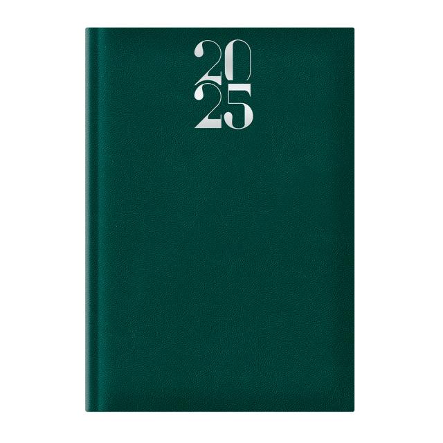 Agenda Artilux A5, datata, hartie ivory, coperta verde