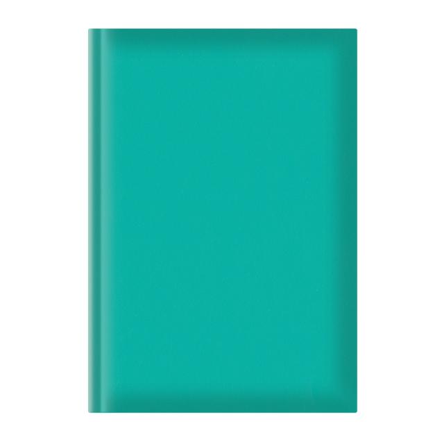 Agenda A5, nedatata, hartie offset, coperta turquoise