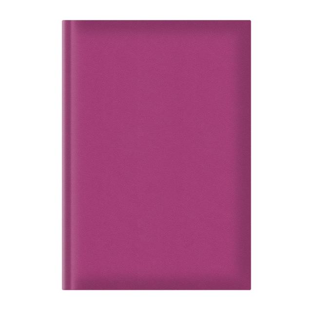 Agenda A5, nedatata, hartie offset alb, coperta fucsia