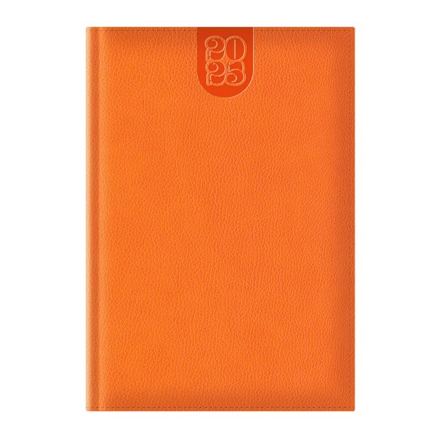 Agenda Dakota A5, datata, hartie ivory, coperta orange