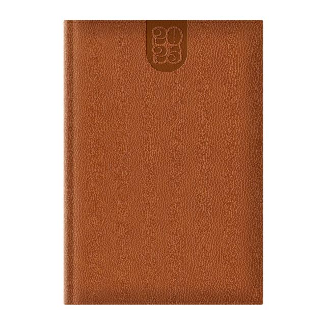 Agenda Dakota A5, datata, hartie ivory, coperta maro