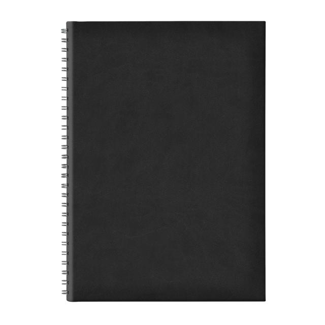 Agenda B5 TUCSON, nedatata, hartie offset alb, spira ascunsa, coperta negru