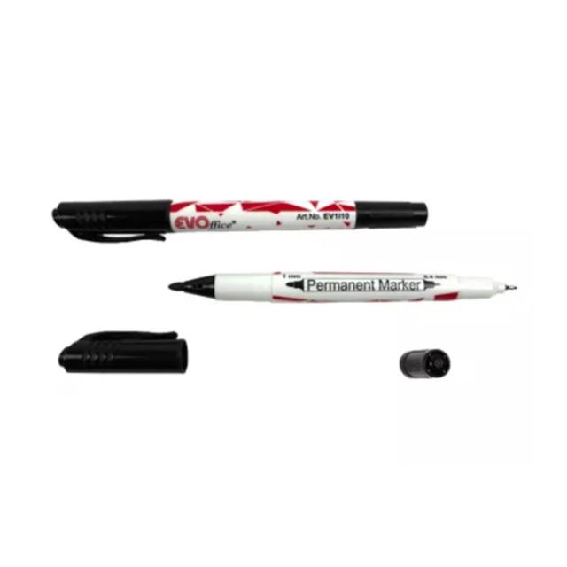 Marker permanent EVOffice, CD/DVD, 0.4/1 mm, negru