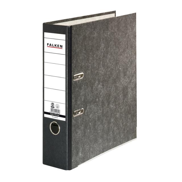 Biblioraft Falken marmorat, 80 mm, negru