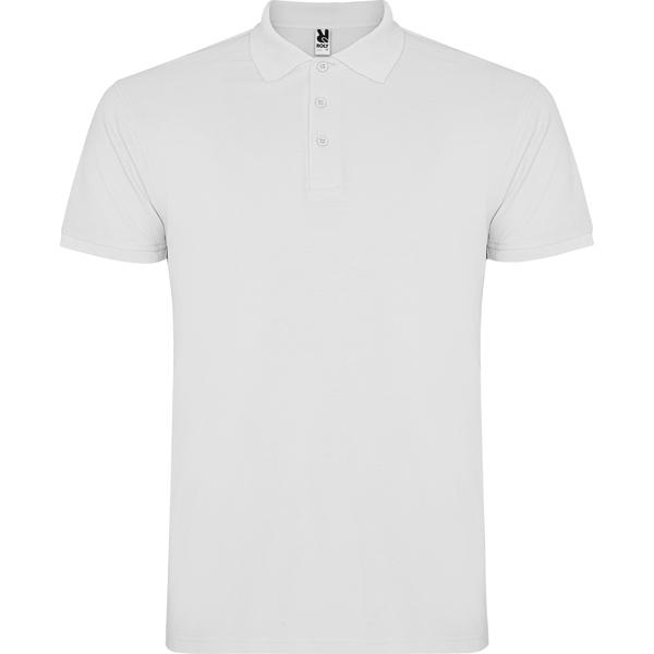 Tricou polo barbat Star, alb, marimea L