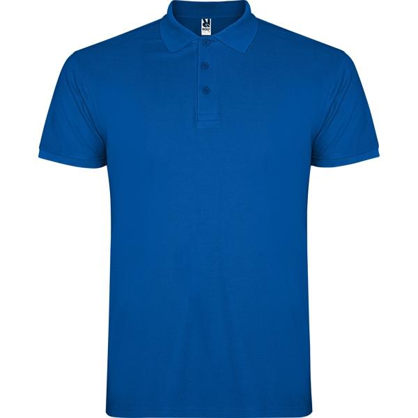 Tricou polo barbat Star, albastru royal, marimea XXXL