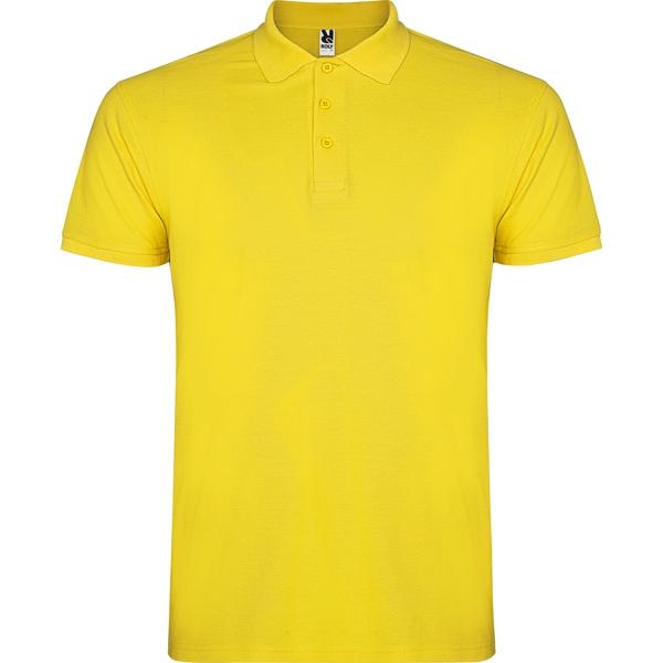 Tricou polo barbat Star, galben, marimea M