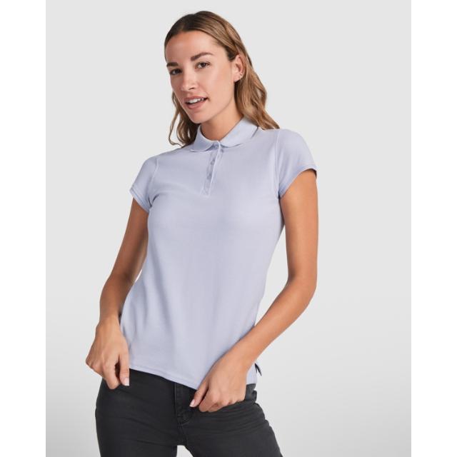 Tricou polo dama Star, alb, marimea S