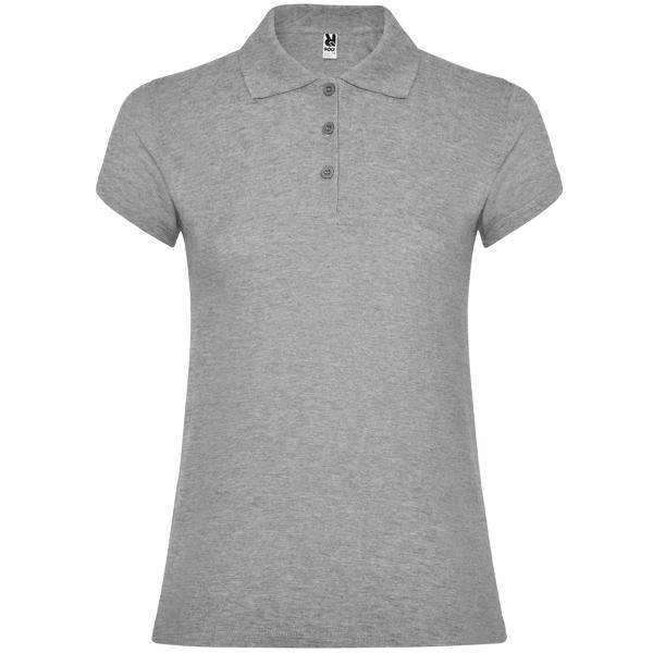 Tricou polo dama Star, gri, marimea S