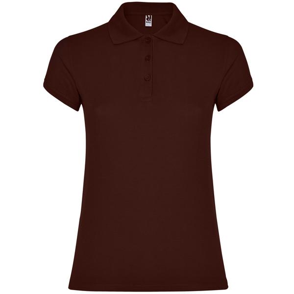 Tricou polo dama Star, maro, marimea S