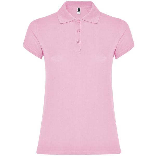 Tricou polo dama Star, roz pal, marimea S