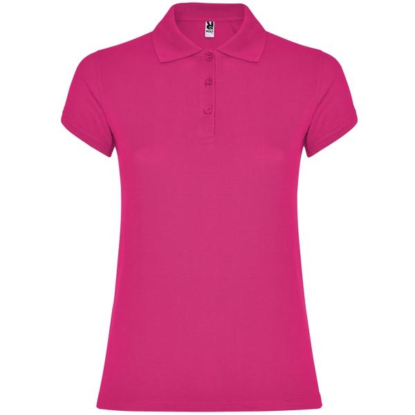 Tricou polo dama Star, roz intens, marimea S