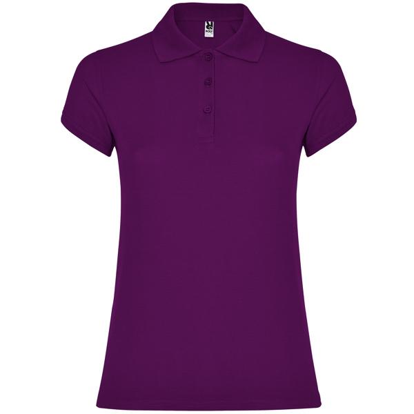 Tricou polo dama Star, mov, marimea S