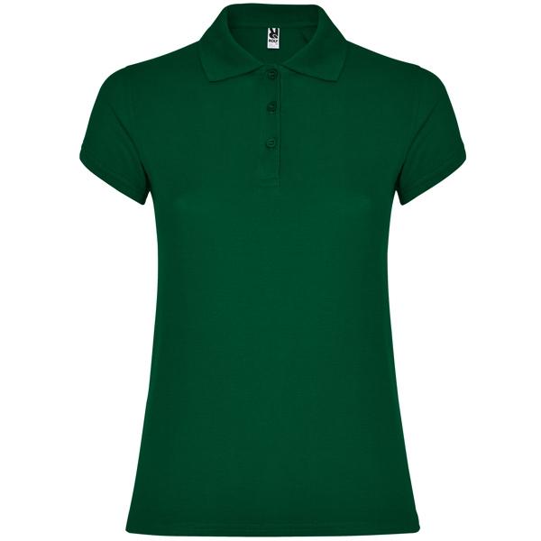 Tricou polo dama Star, verde inchis, marimea S