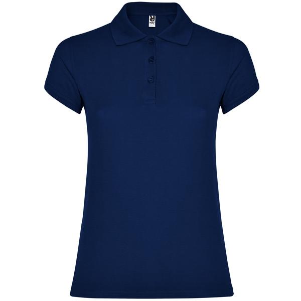 Tricou polo dama Star, bleumarin inchis, marimea M