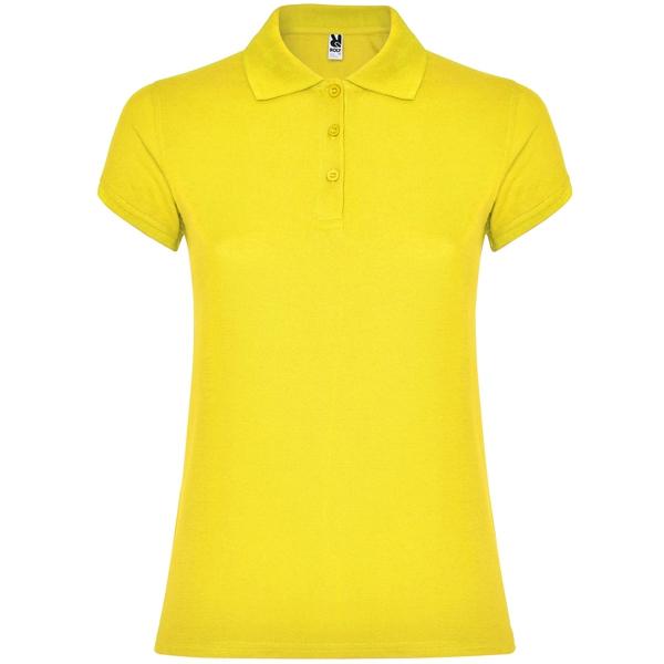 Tricou polo dama Star, galben, marimea S