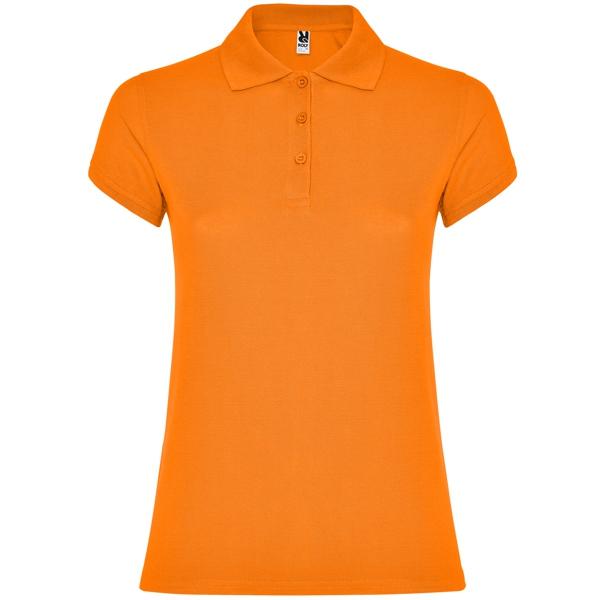 Tricou polo dama Star, portocaliu, marimea S