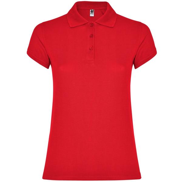 Tricou polo dama Star, rosu, marimea S