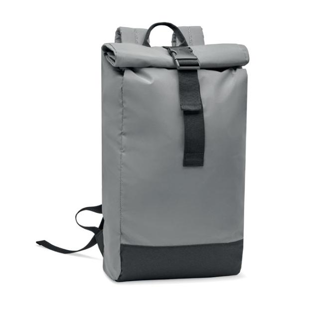 Rucsac rolltop, 15 inch, reflectorizant, Bright