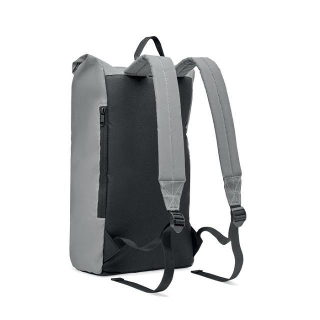 Rucsac rolltop, 15 inch, reflectorizant, Bright