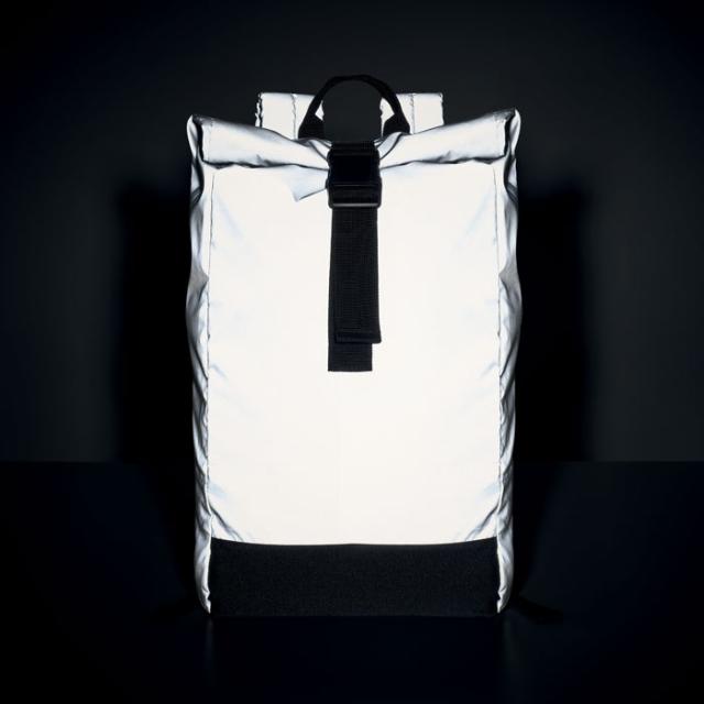 Rucsac rolltop, 15 inch, reflectorizant, Bright