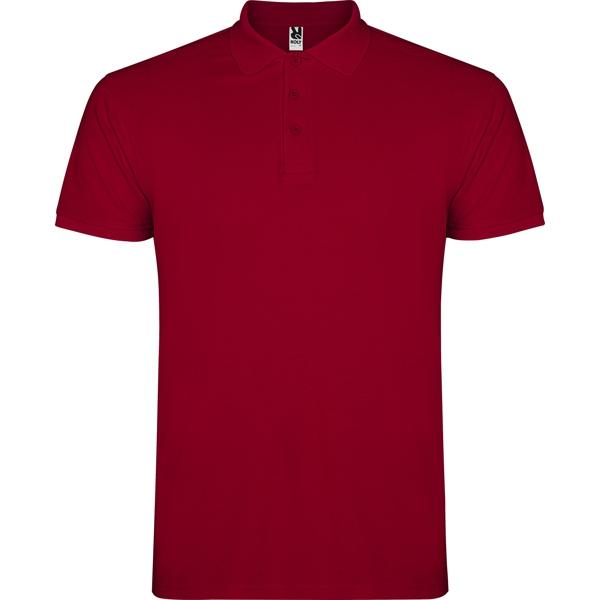 Tricou polo barbat Star, grena, marimea S