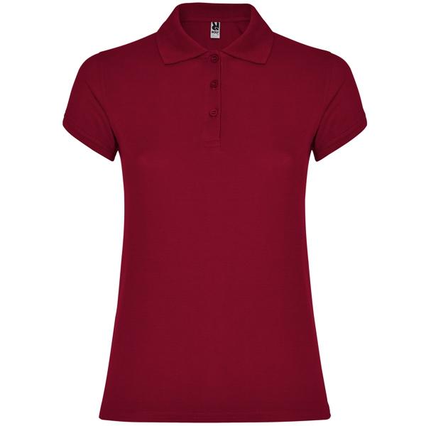 Tricou polo dama Star, grena, marimea S