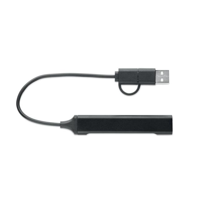 USB 4 porturi hub, 19 cm