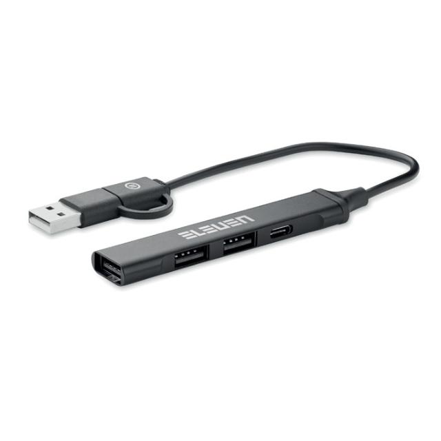 USB 4 porturi hub, 19 cm