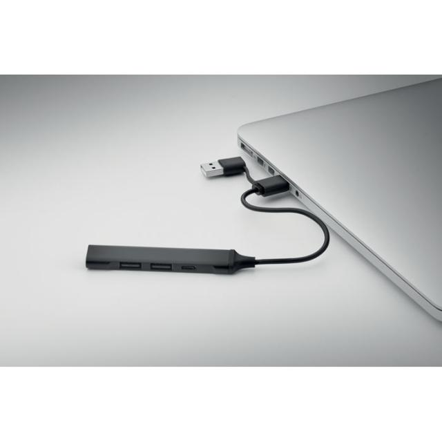 USB 4 porturi hub, 19 cm