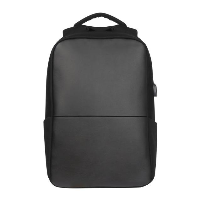 Rucsac laptop cu port USB, negru