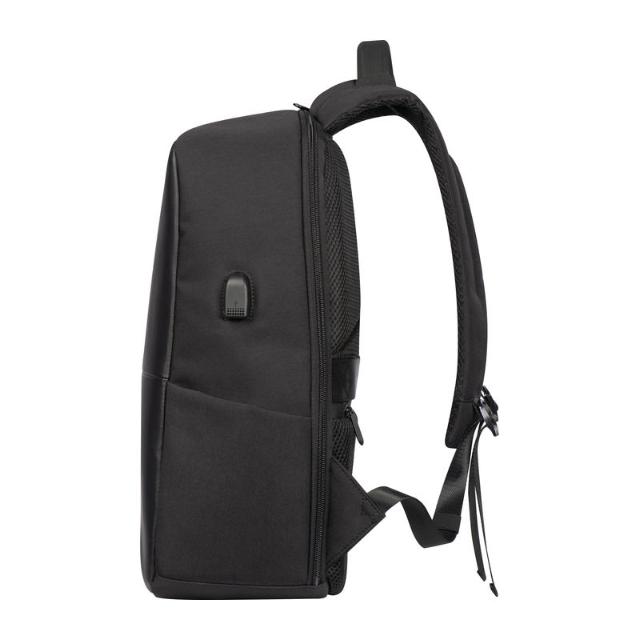 Rucsac laptop cu port USB, negru