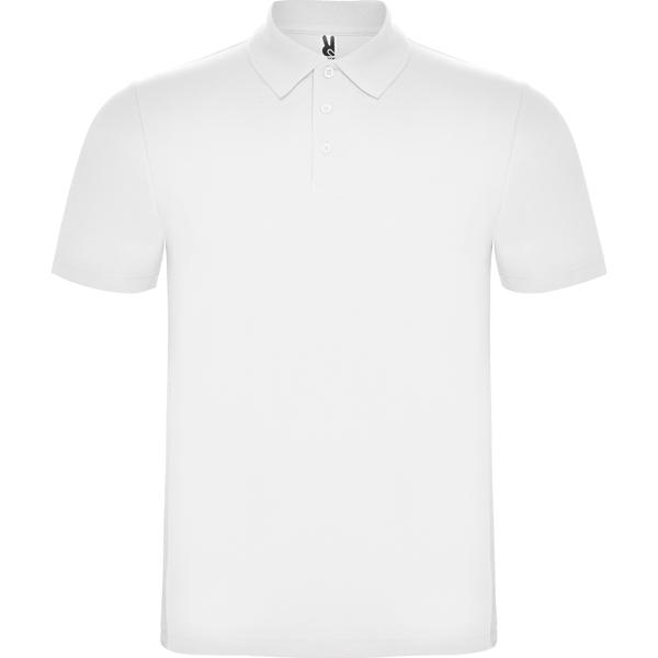 Tricou polo unisex Austral, alb, marimea S