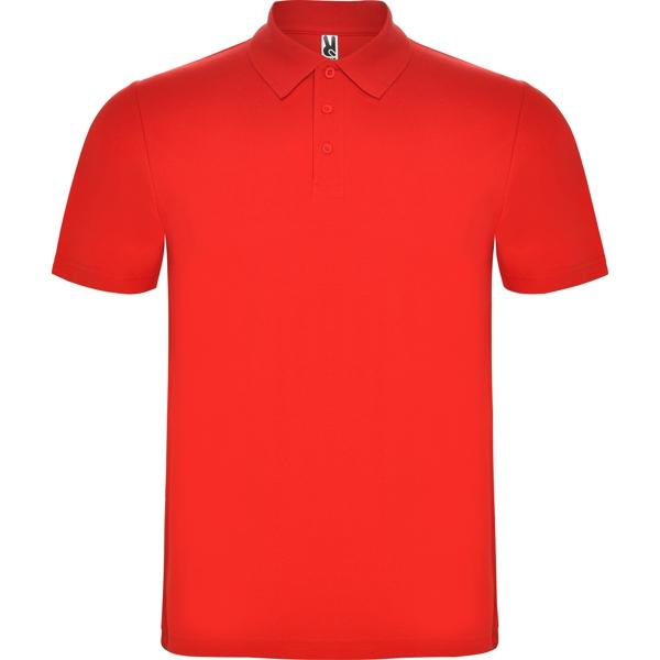 Tricou polo unisex Austral, rosu, marimea S