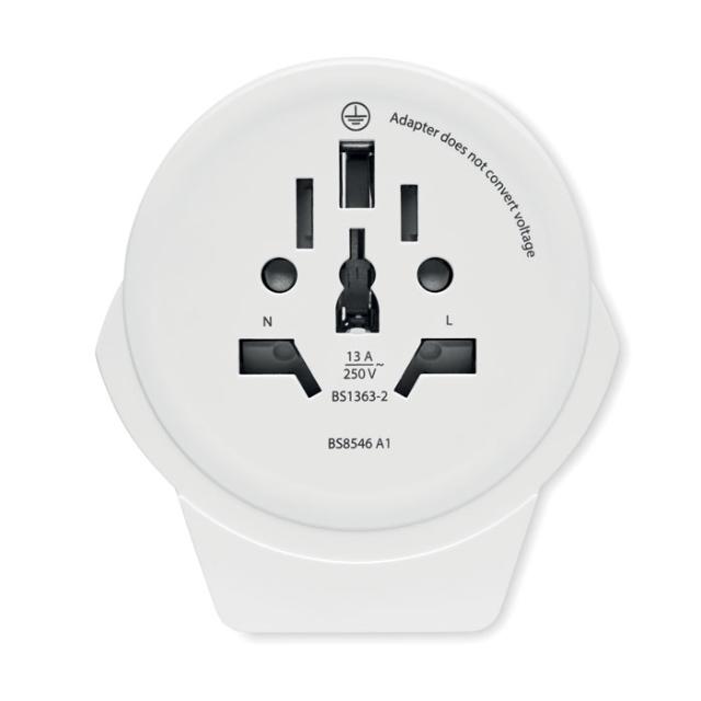 Adaptor universal de calatorie, cu port 12 W, USB Tip A, Skross