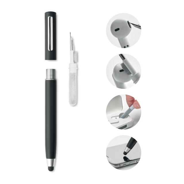 Set de curatare cu stylus TWS Cleanpen, negru