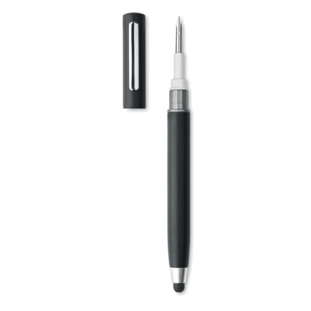 Set de curatare cu stylus TWS Cleanpen, negru