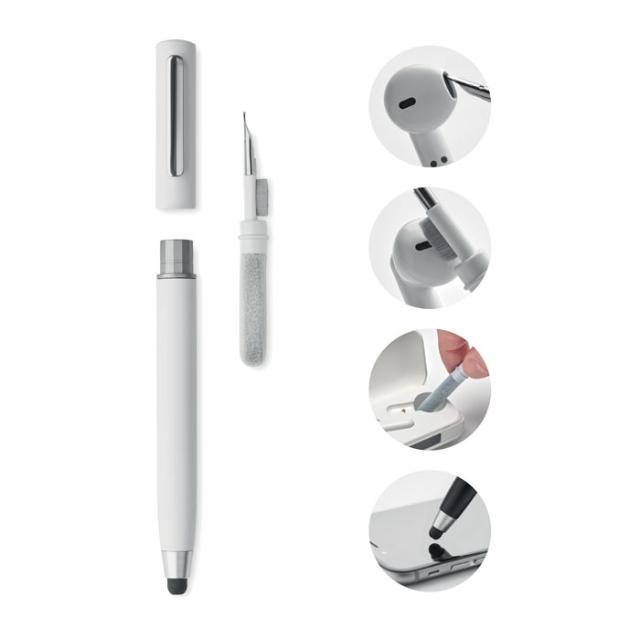 Set de curatare cu stylus TWS Cleanpen, alb